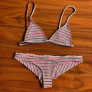 Frankie’s Bikinis Stripe Set Small
